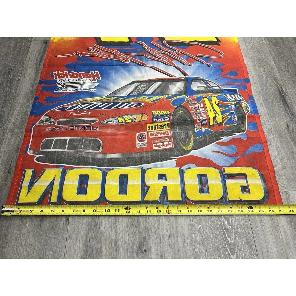Vintage 90s NASCAR Jeff Gordon #24 Racing Garden Flag by WinCraft USA Made